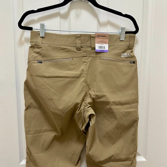 Eddie Bauer Men's Rainier Fleece Lined Pant Size 30X30 Tan Stretch Fit (NEW) - Picture 13 of 16